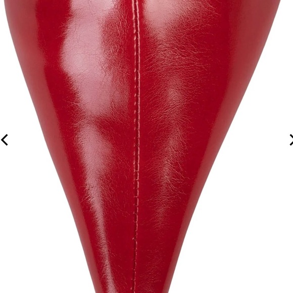 Jeffrey Campbell Red Over the Knee Boots - Picture 2 of 7